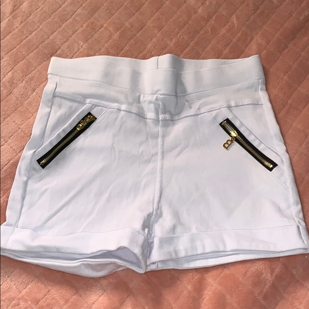 White Jean Shorts